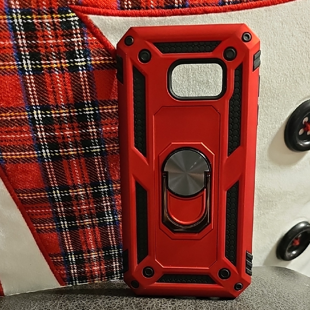 New Red Protective Phone Case With KickstandFits S7/S8